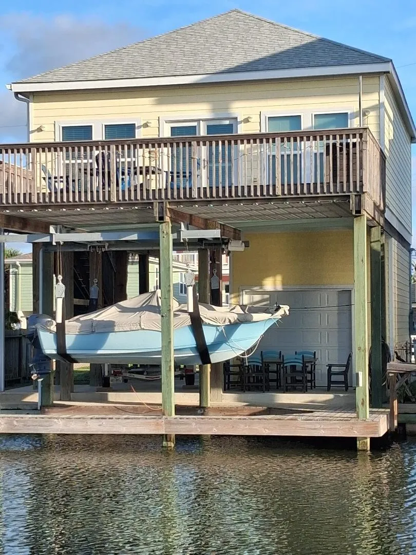 View of dock and upper deck