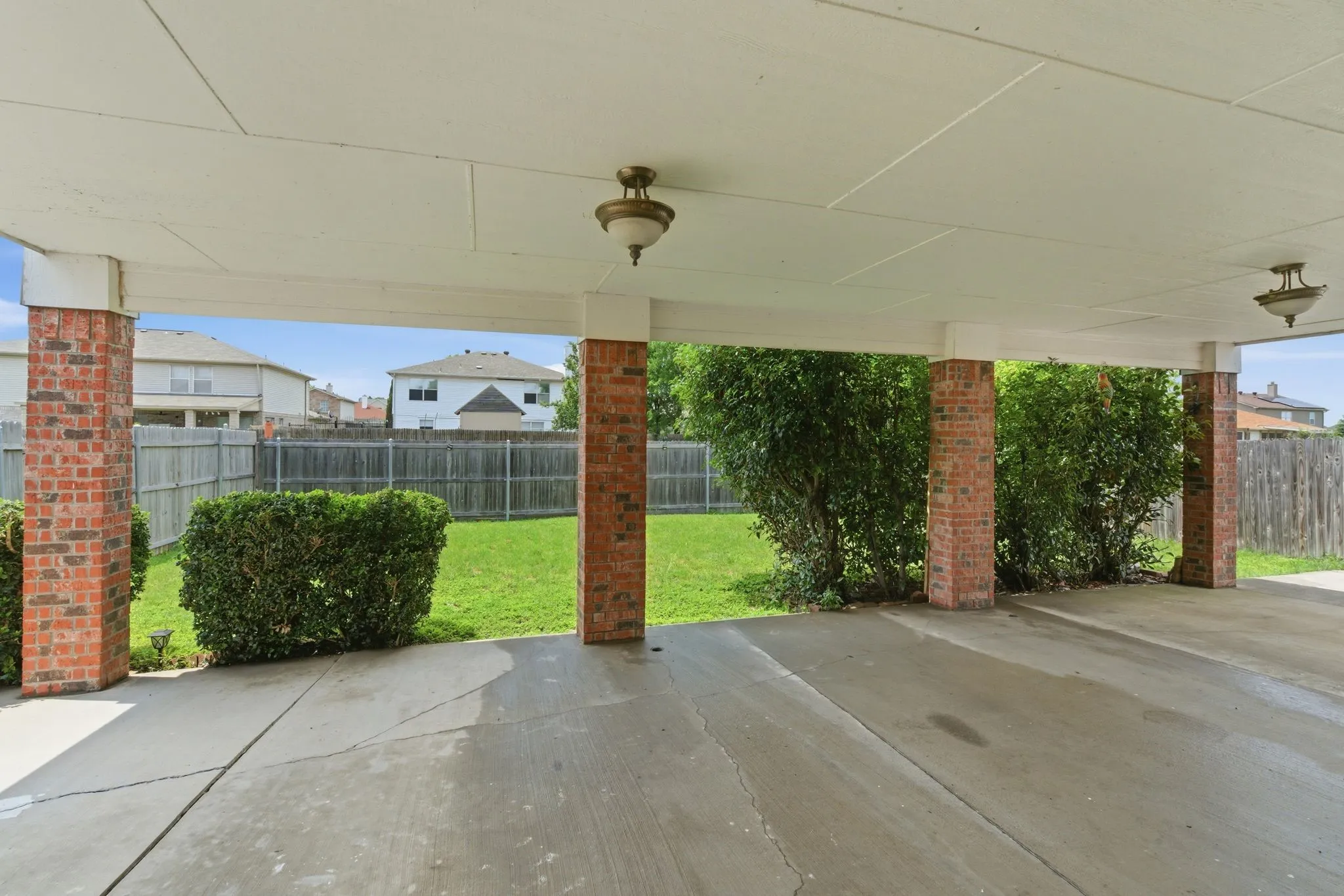 Covered patio