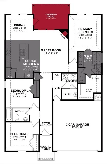 Beazer Homes Stark Farms Sierra Floorplan.