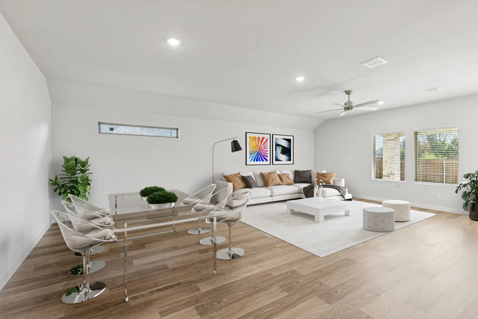 Living and Dining Rooms in the Oscar home plan by Trophy Signature Homes – REPRESENTATIVE PHOTO