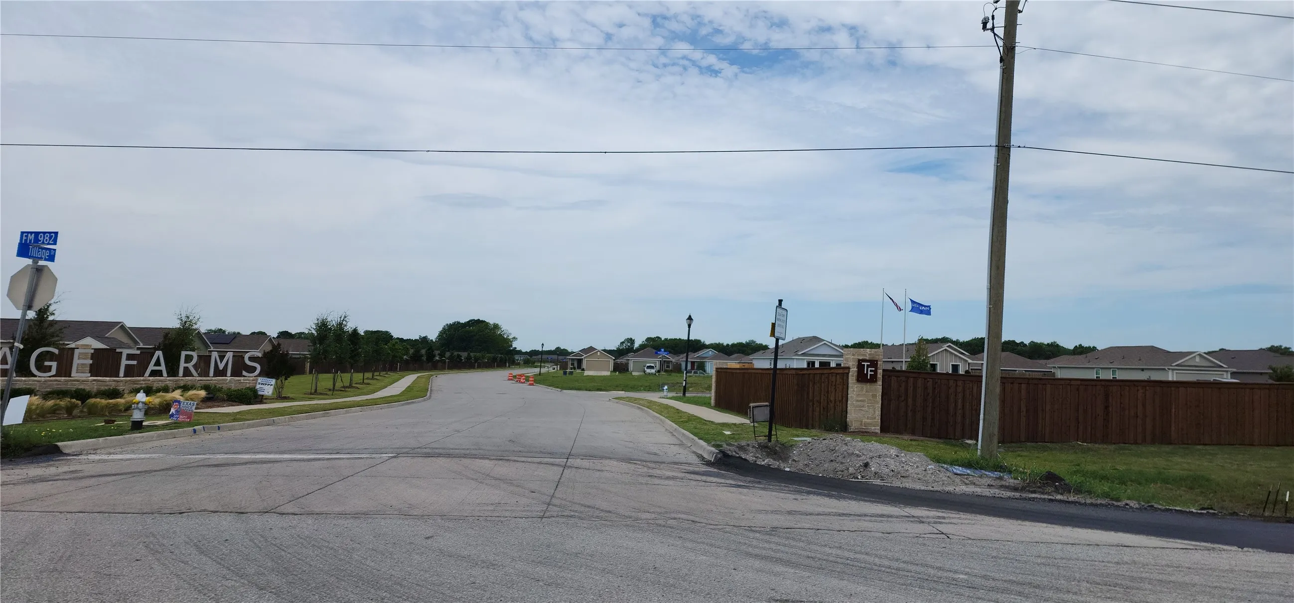 Nearby residential development on FM-982
