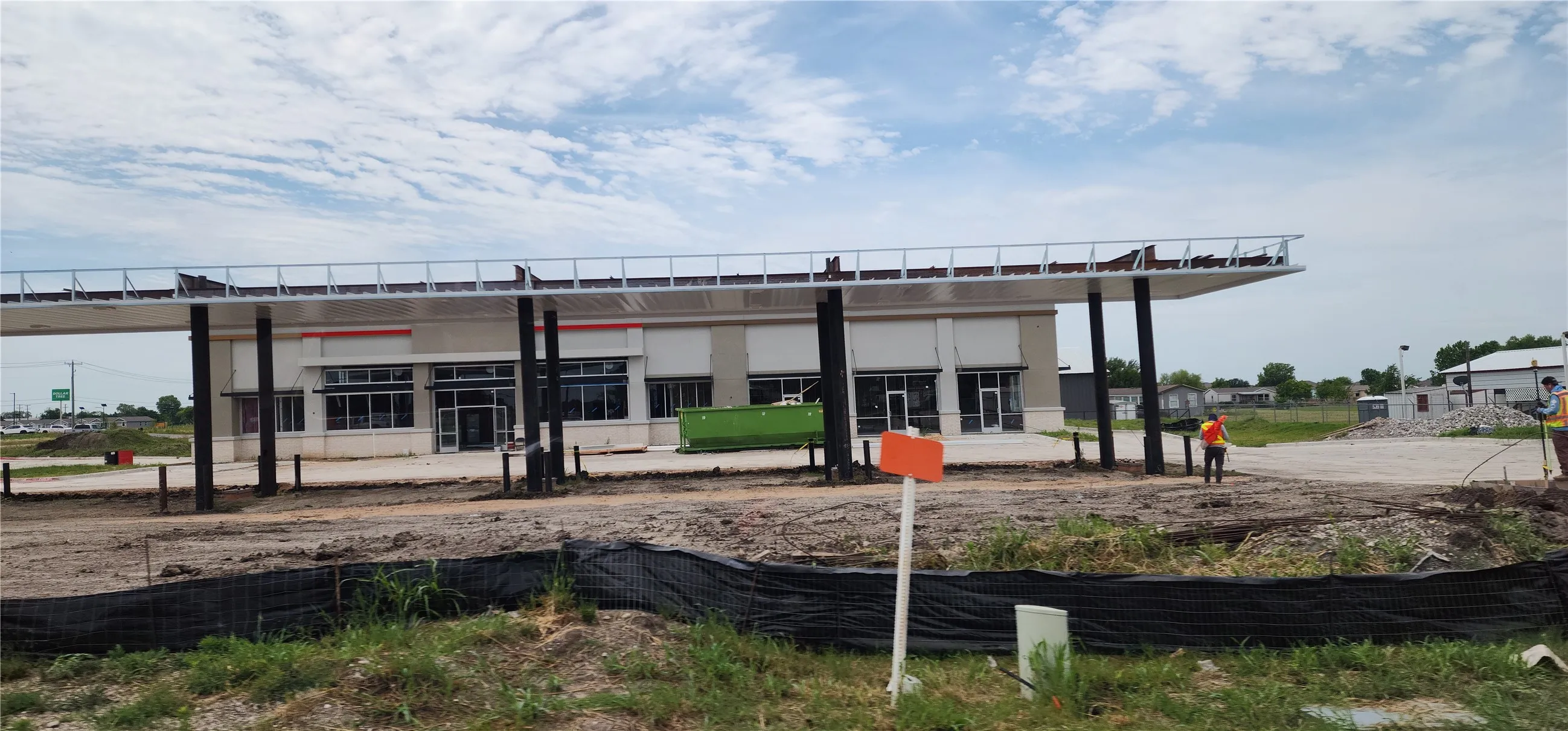 The nearby Circle K that is currently under construction.