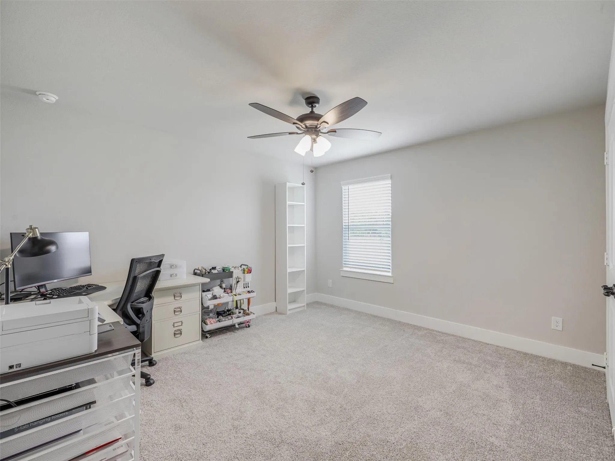 Second upper-level bedroom at 544 Majors Road offering privacy and comfort, perfect for guests in this 4-bedroom Van Alstyne home on a 1-acre pipe-fenced lot.