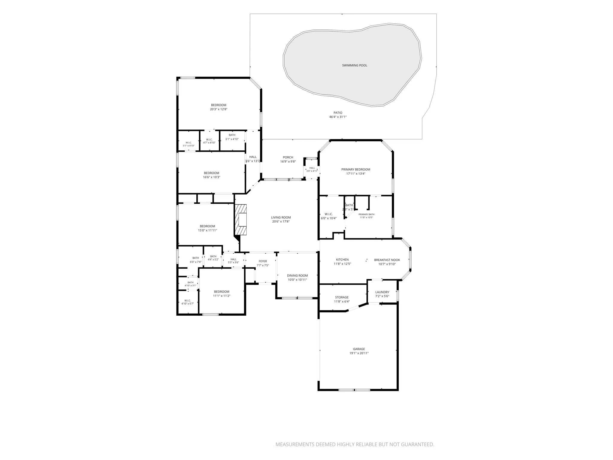 Highly functional floor plan