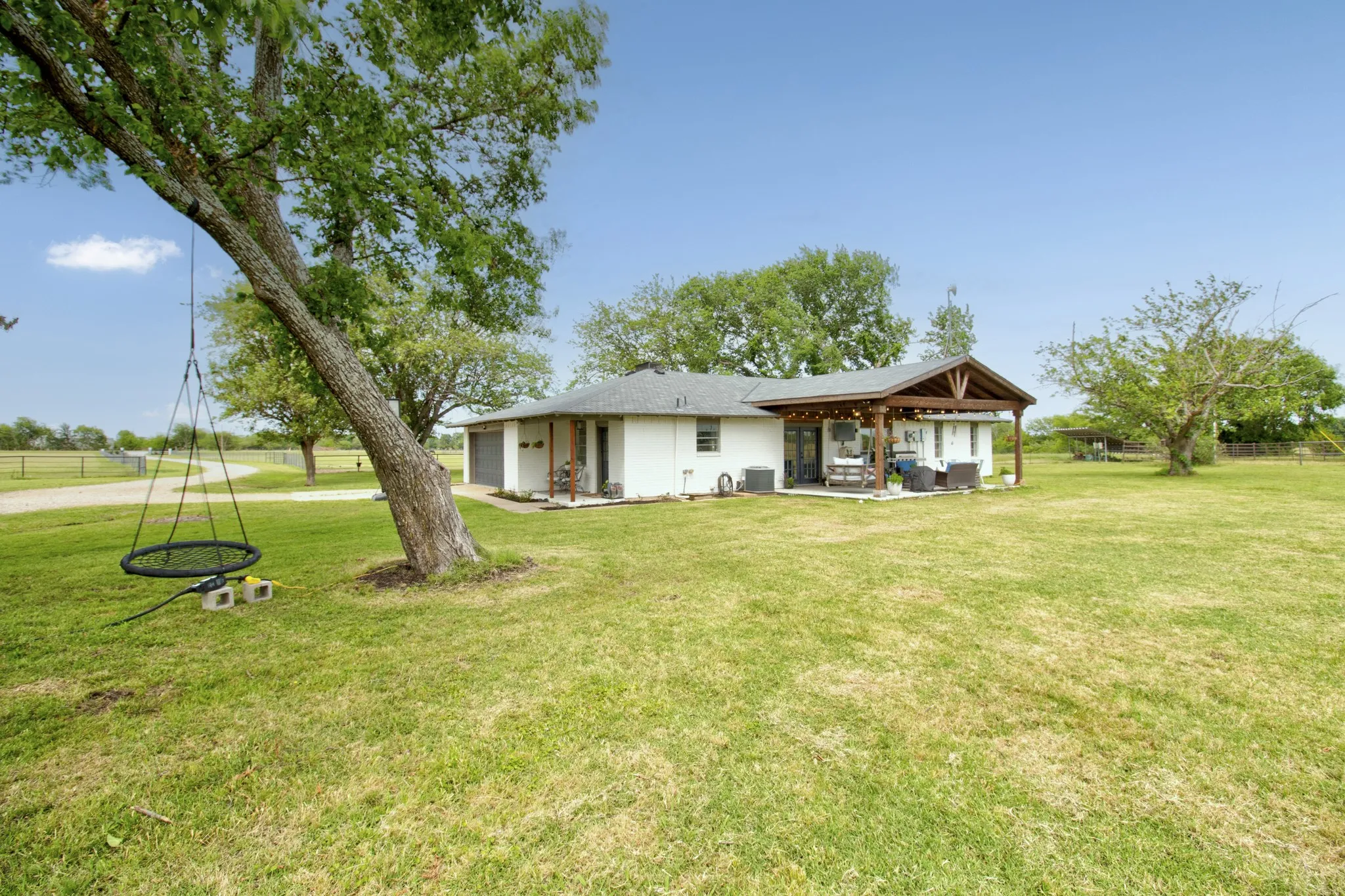 Perfect spot for relaxing under the shade tree!