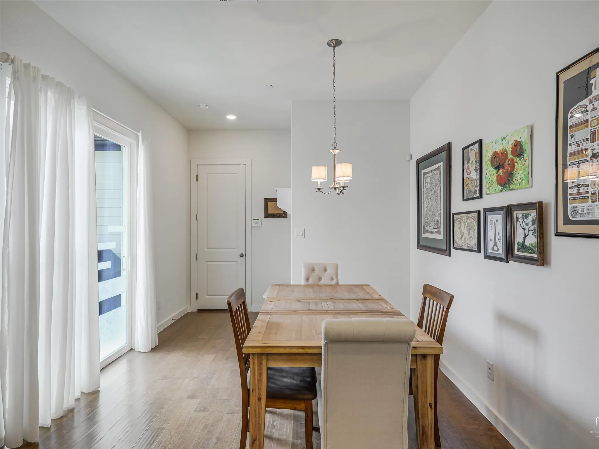Open to Kitchen and Living Room and Patio