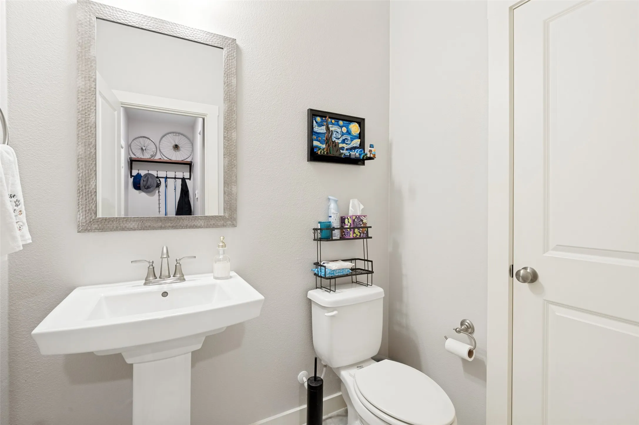 half bath down