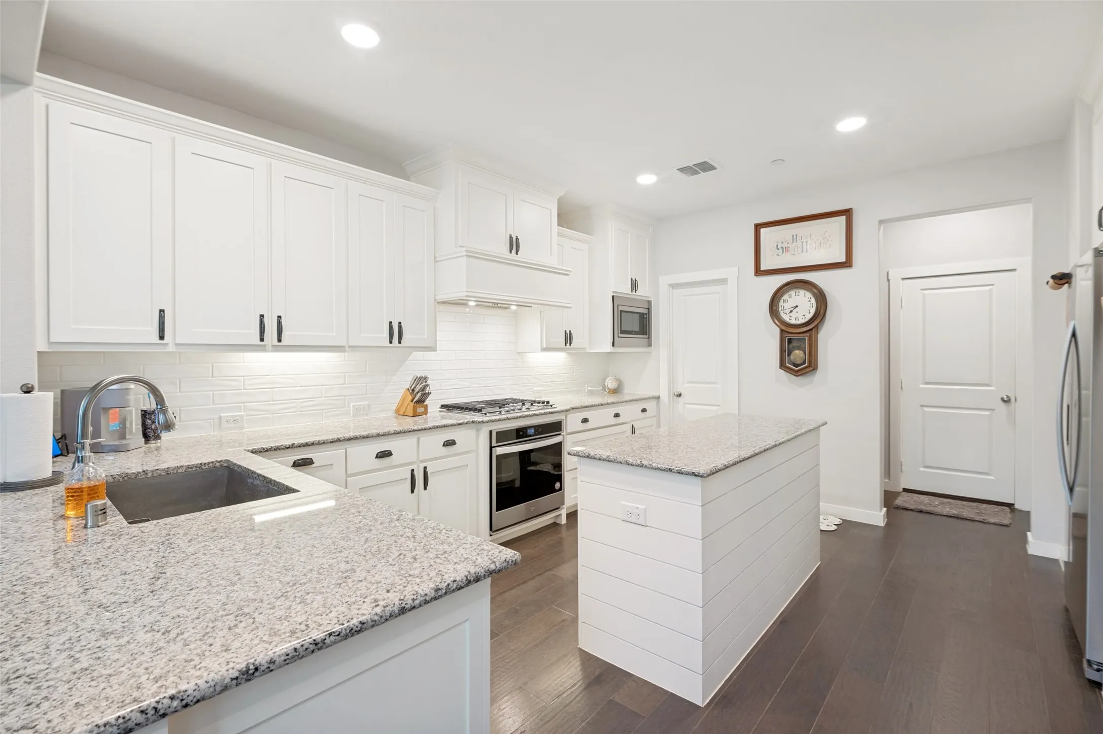 Granite countertops and SS appliances