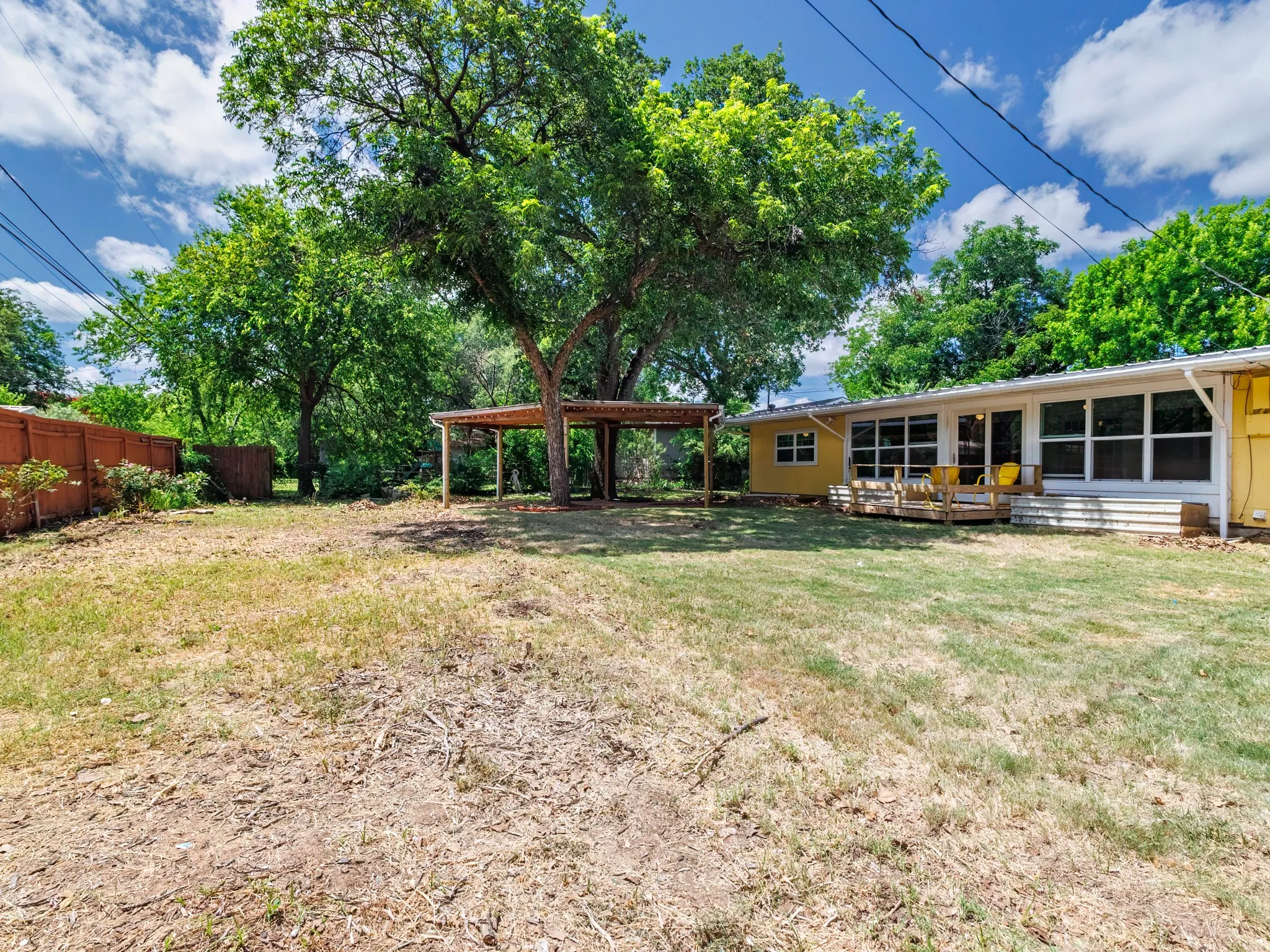 Back yard.