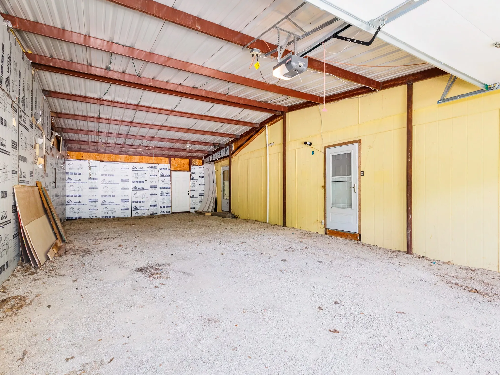 20 by 47 foot garage.
