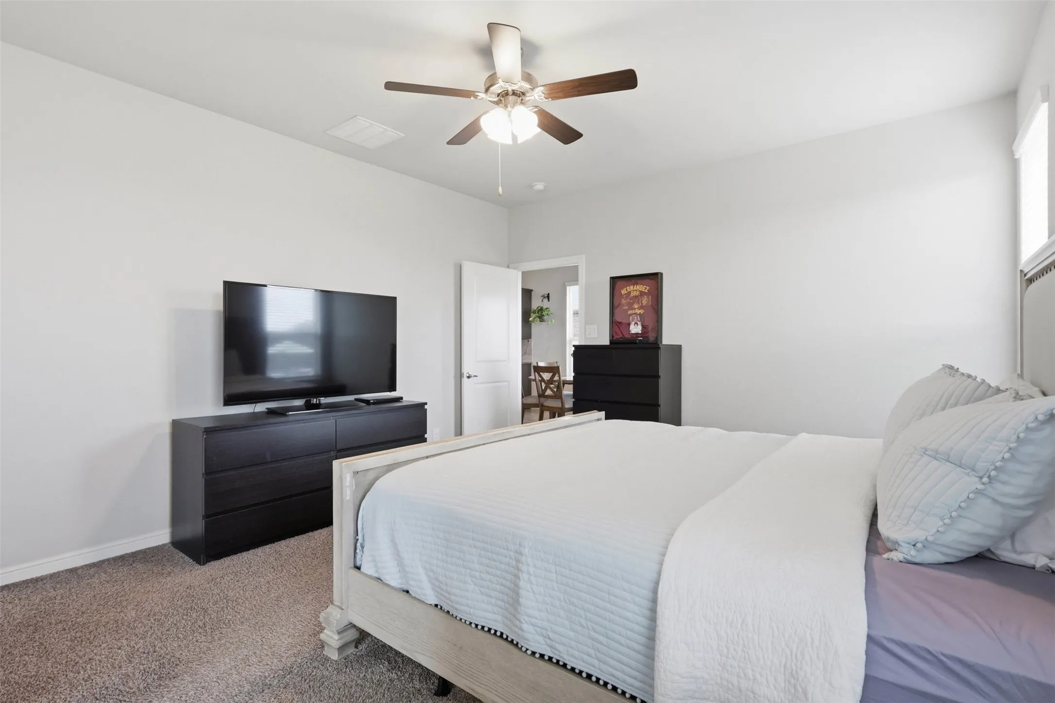 Neutral wall paint throughout
