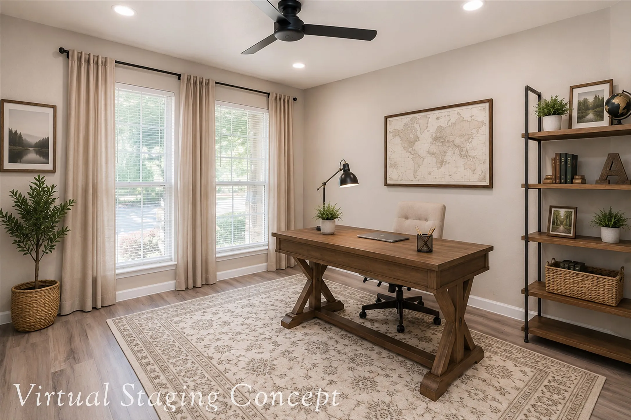 Guest Bedroom 2 - Virtual Staging