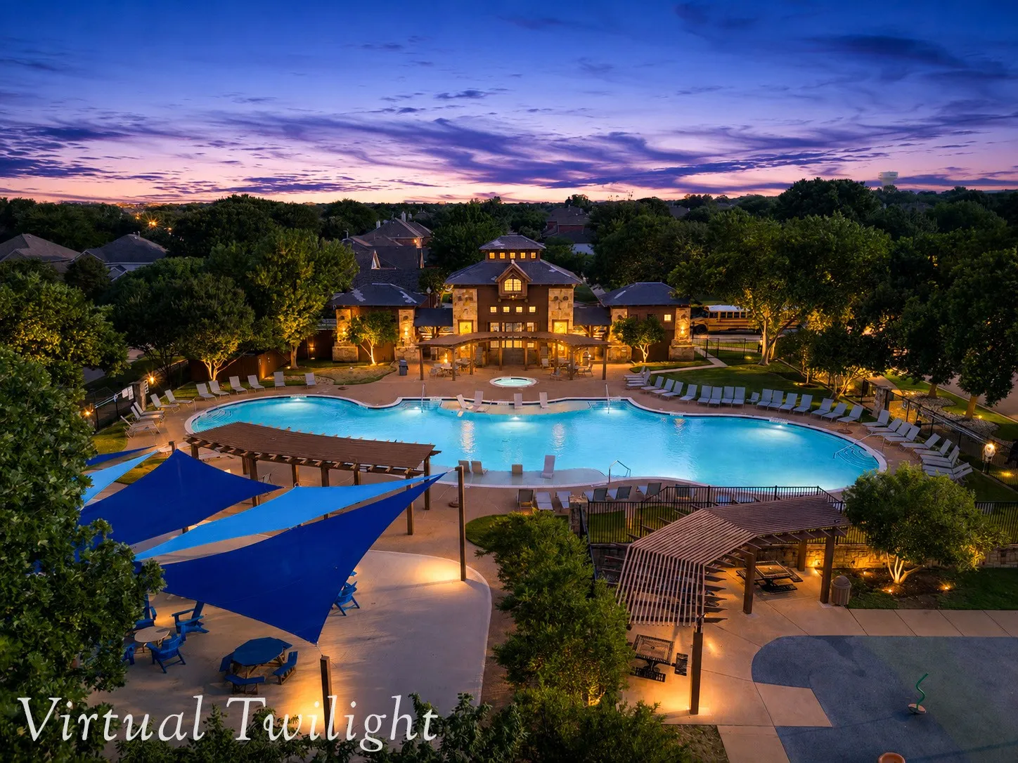Community Resort-Style Pool 1 - Virtual Twilight