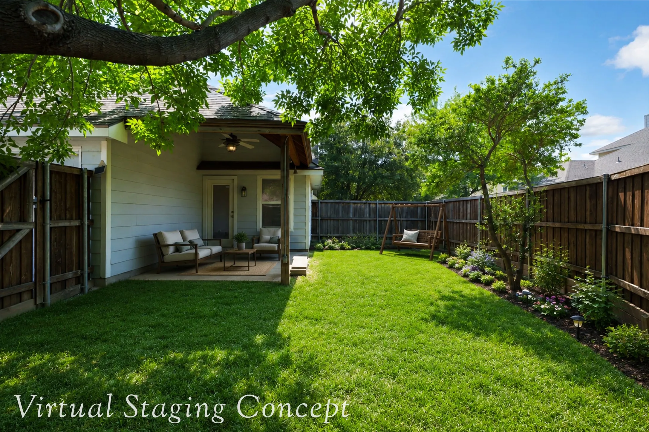 Backyard - Virtual Staging