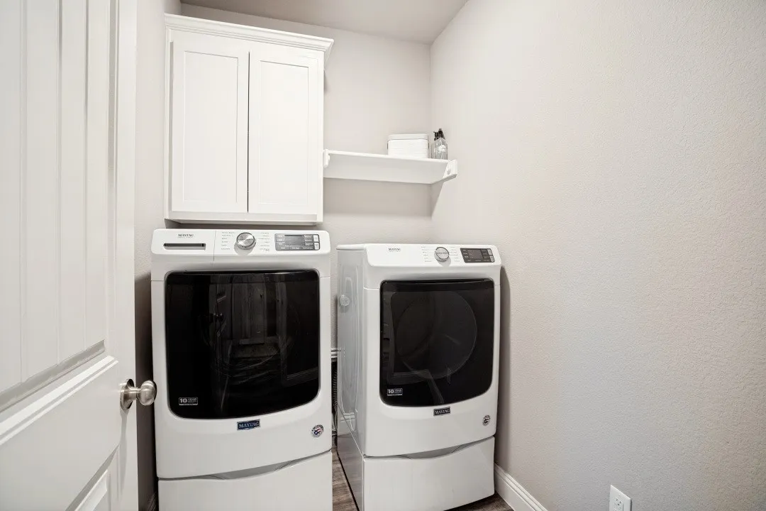 Washer and dryer can stay with acceptable offer