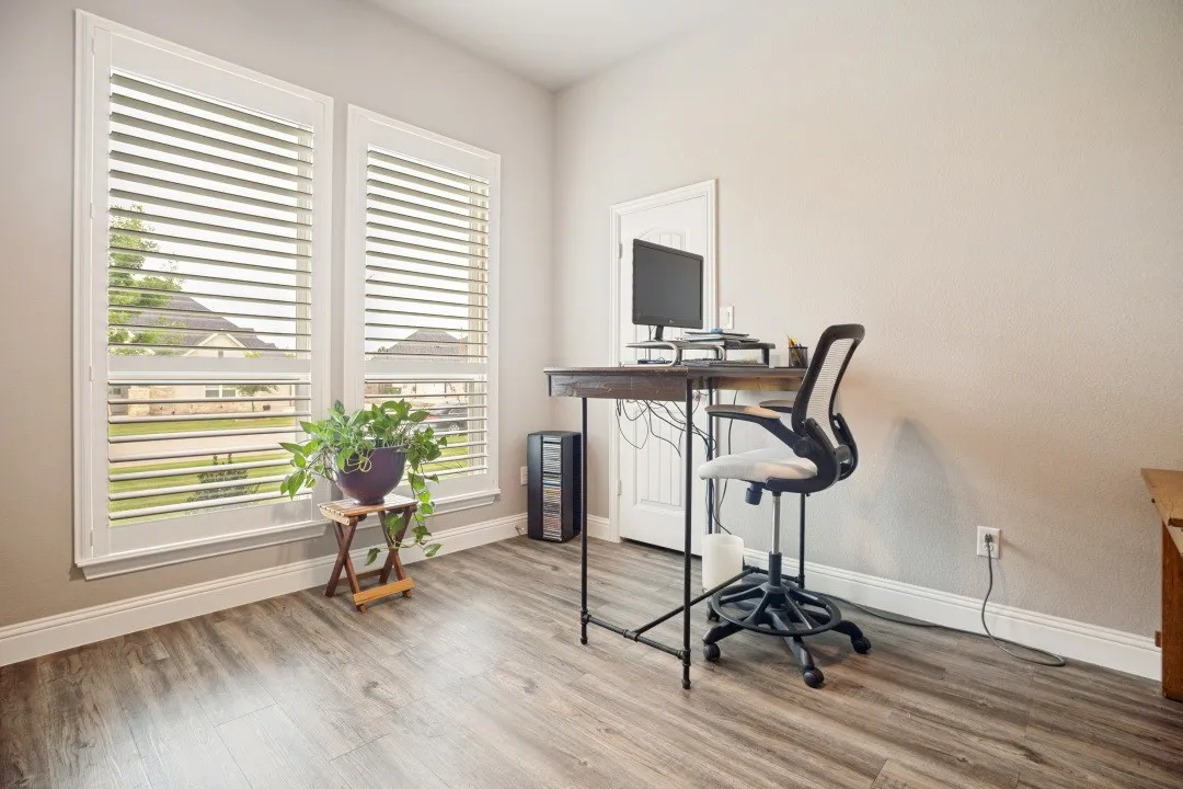 Bedroom 1 being used as an office