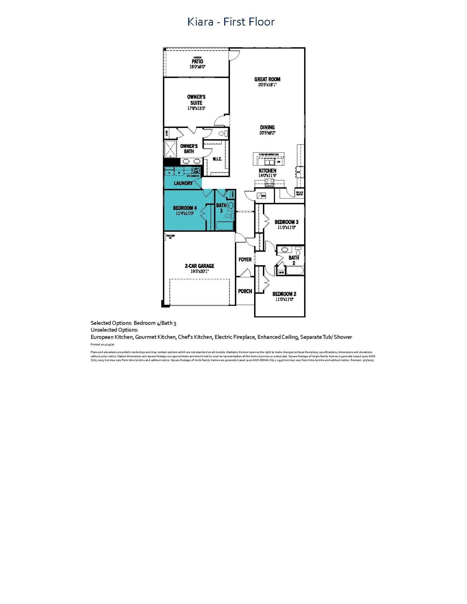 Kiara - Floor Plan