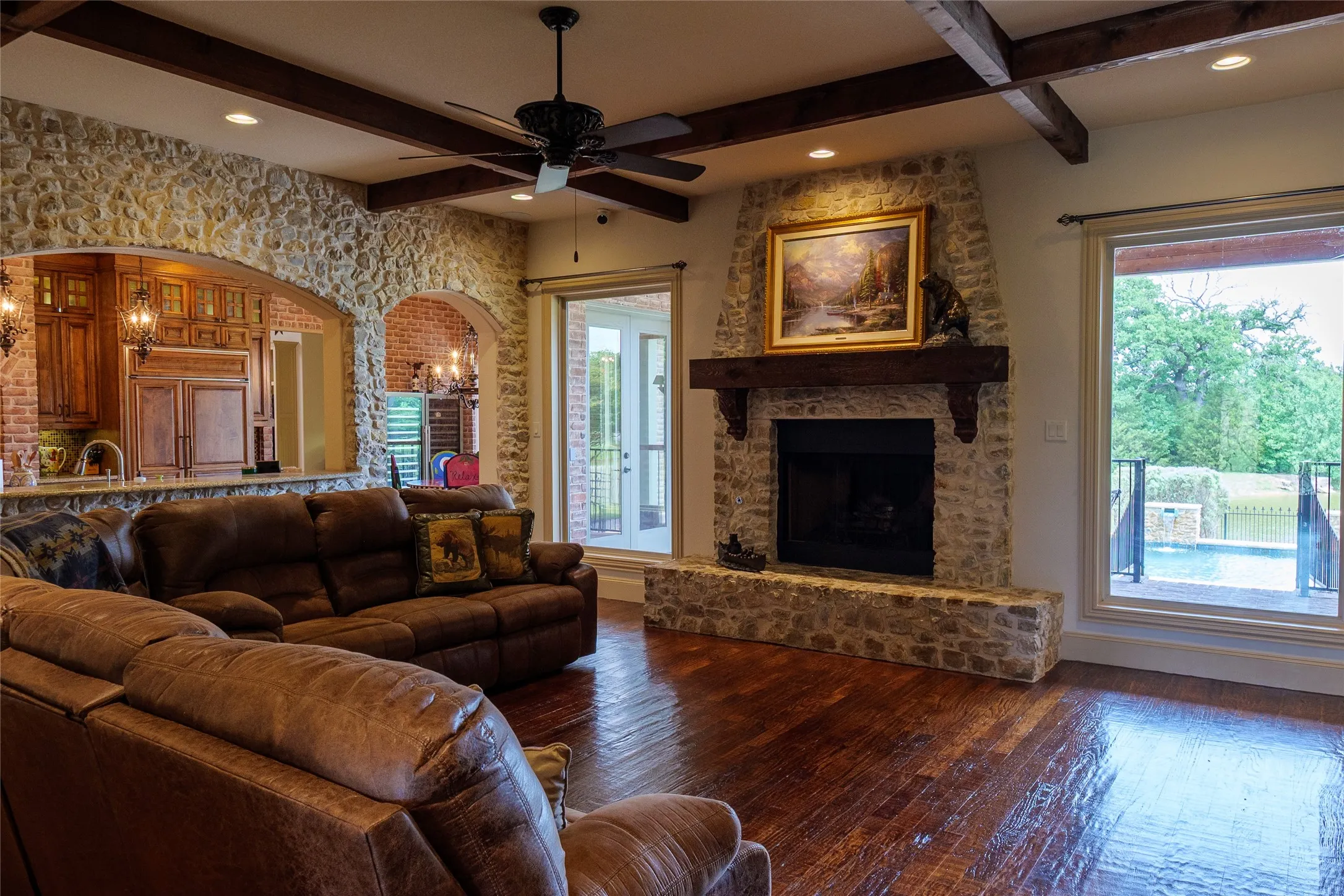 View of living room as you enter from the foyer