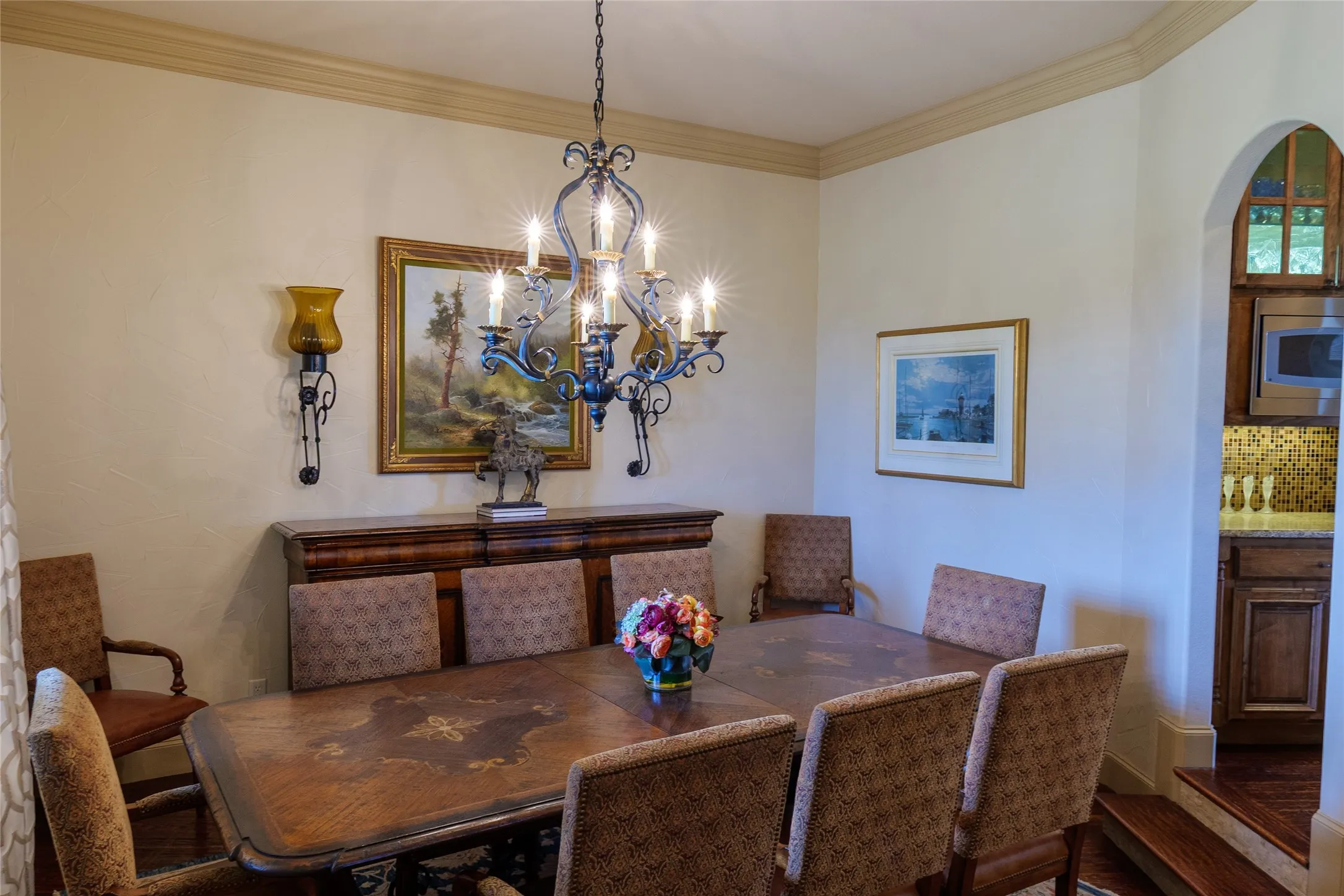 Formal dining room large enough to accommodate your formal gatherings