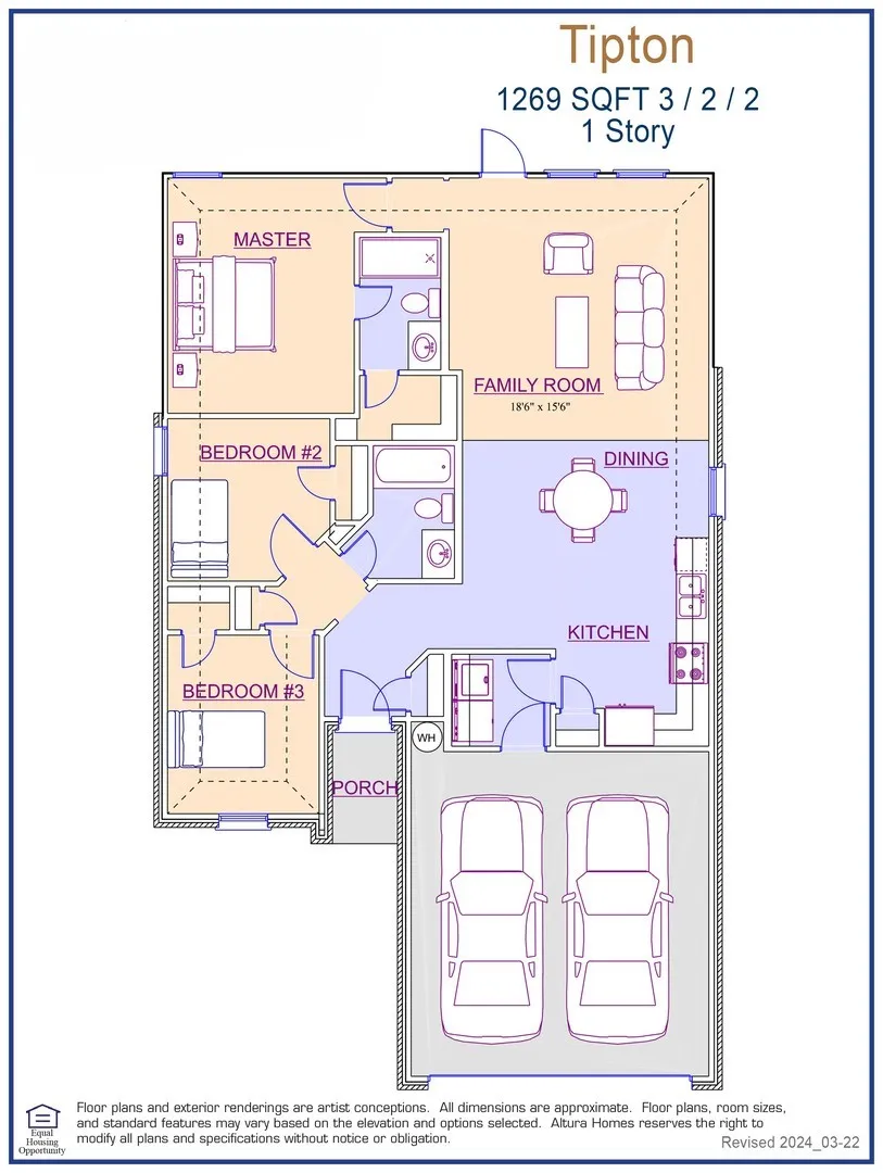 Tipton Floor Plan - Representative - DEF