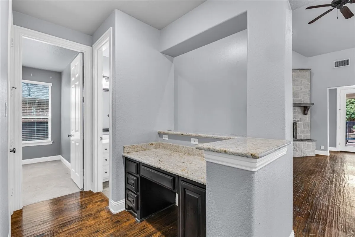 working space in living room