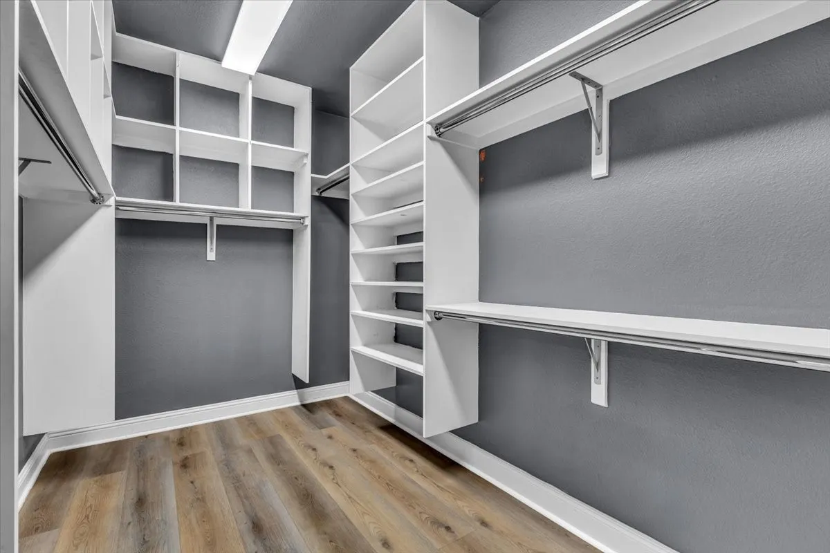closet for  primary bedroom