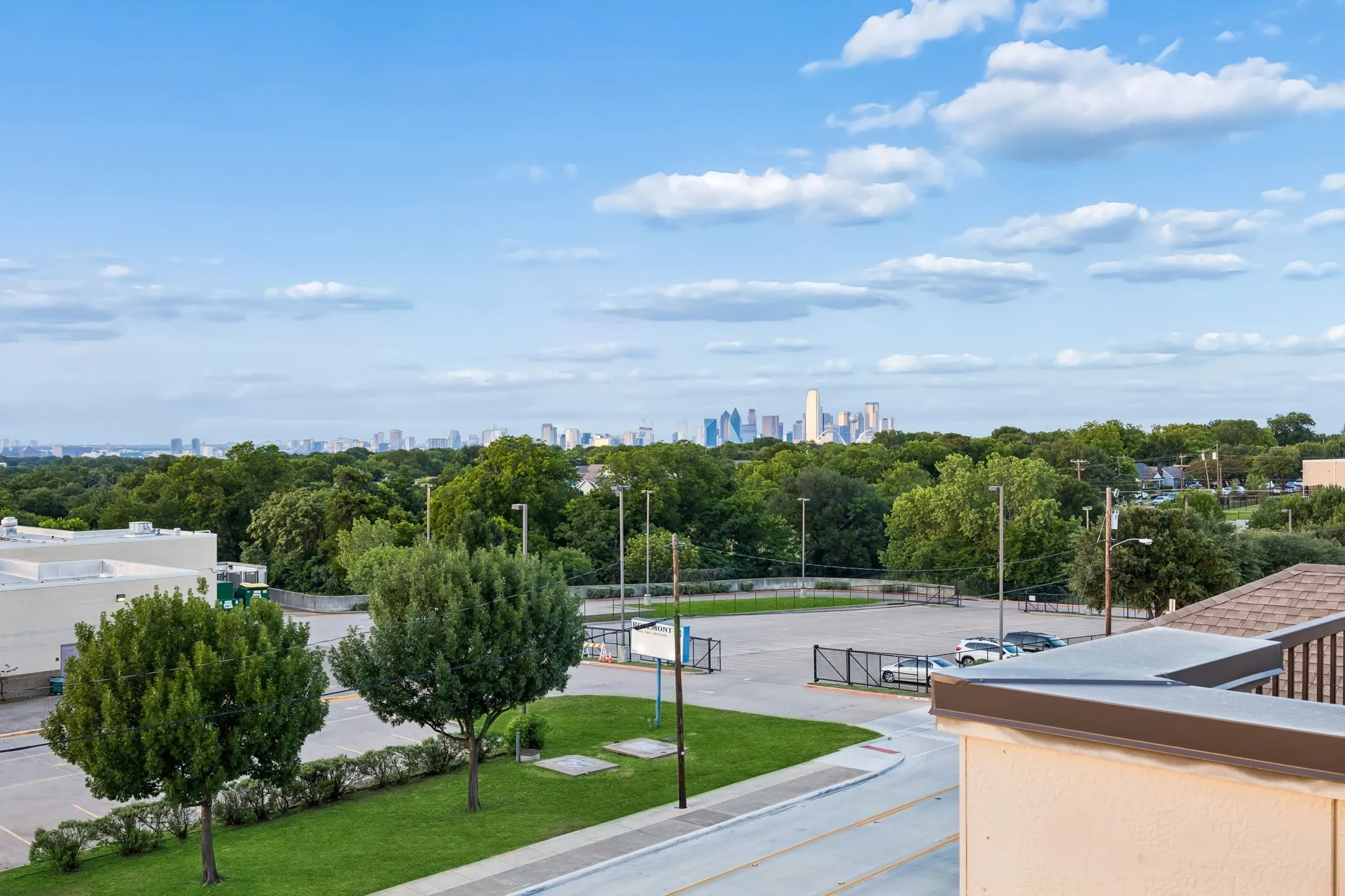 View from the rooftop deck