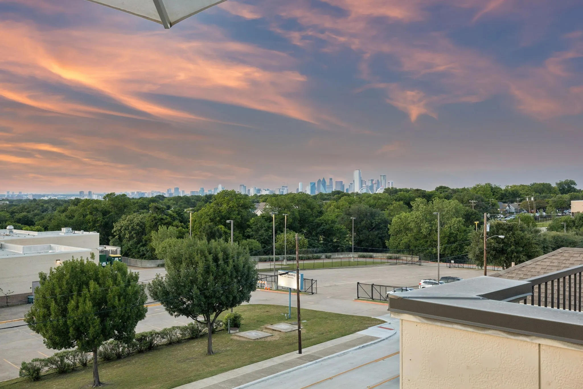 View from the rooftop deck