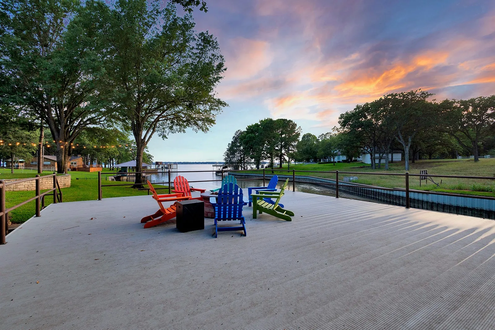 Boat Dock with New Aluminum Deck