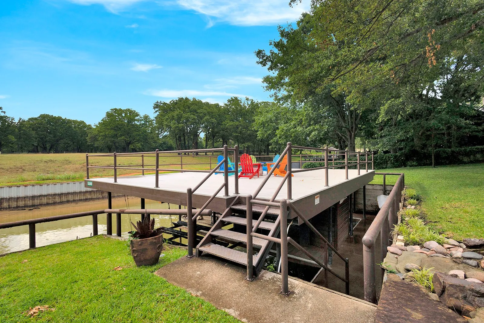 Boat Dock with New Decking
