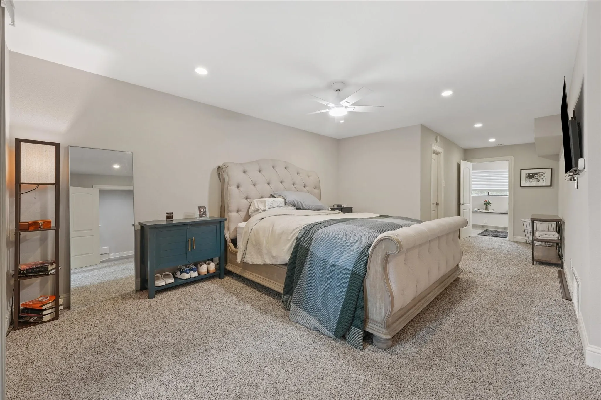 primary bedroom on second floor