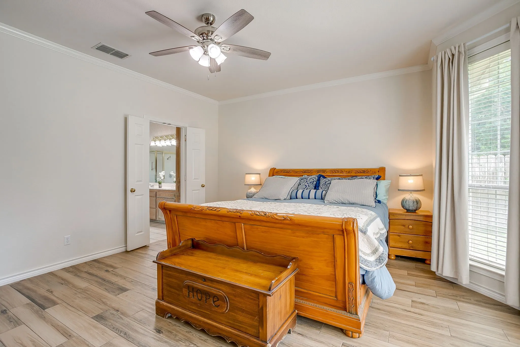 Multiple options for furniture layout.