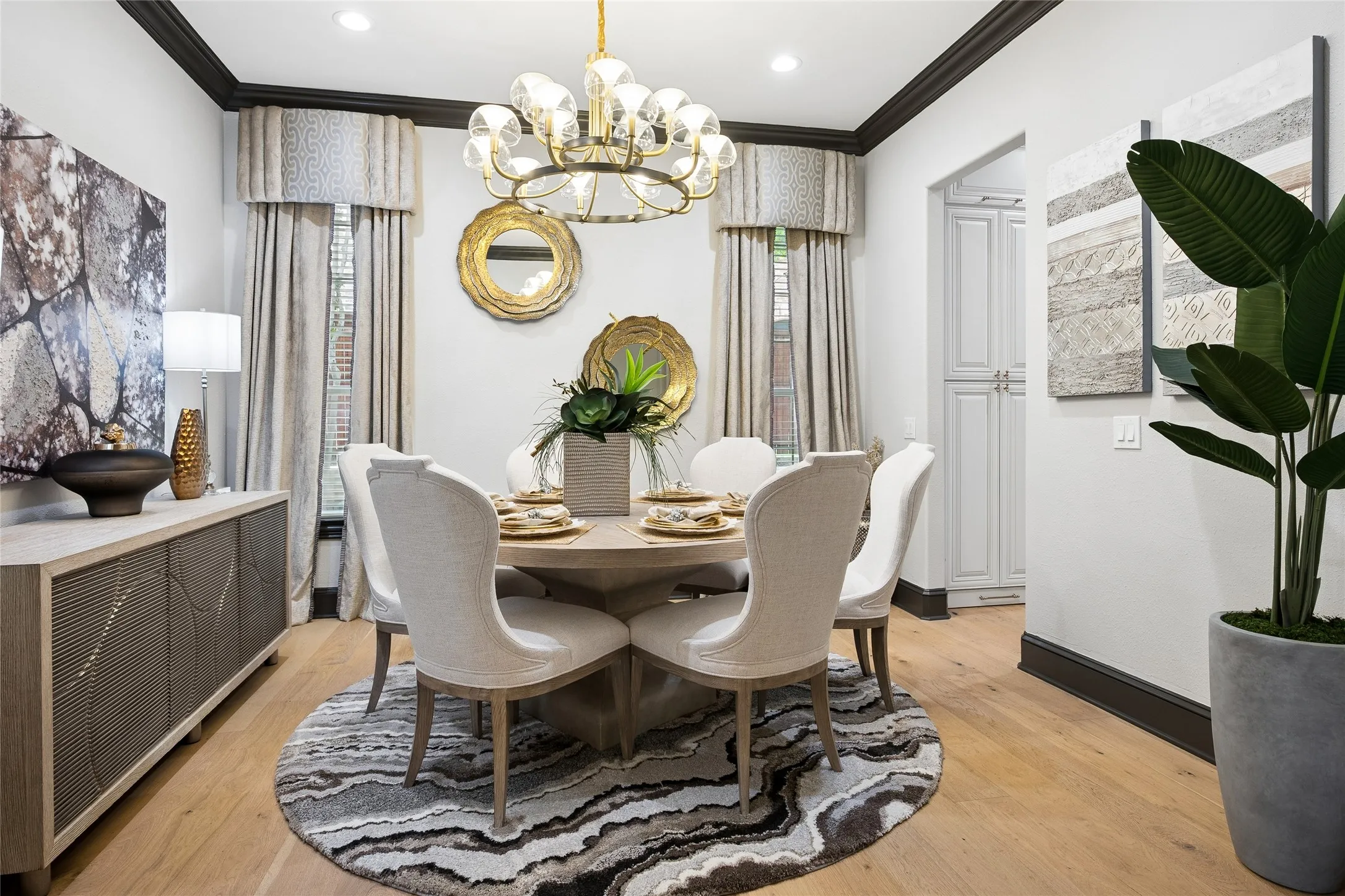 Elegant Formal Dining with serving access from kitchen