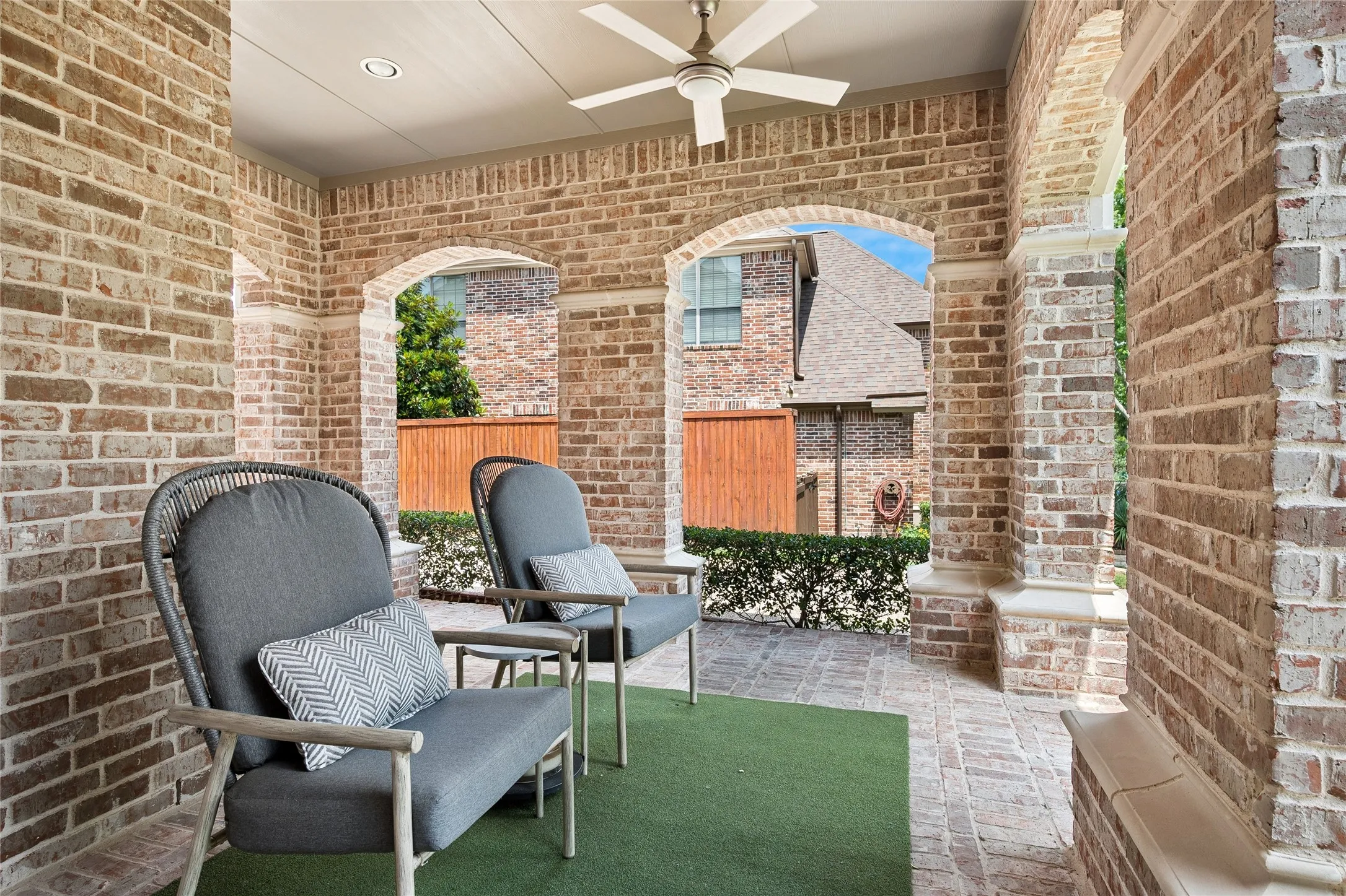 Patio off the guest suite perfect for hot coffee in the morning and a cool beverage at night