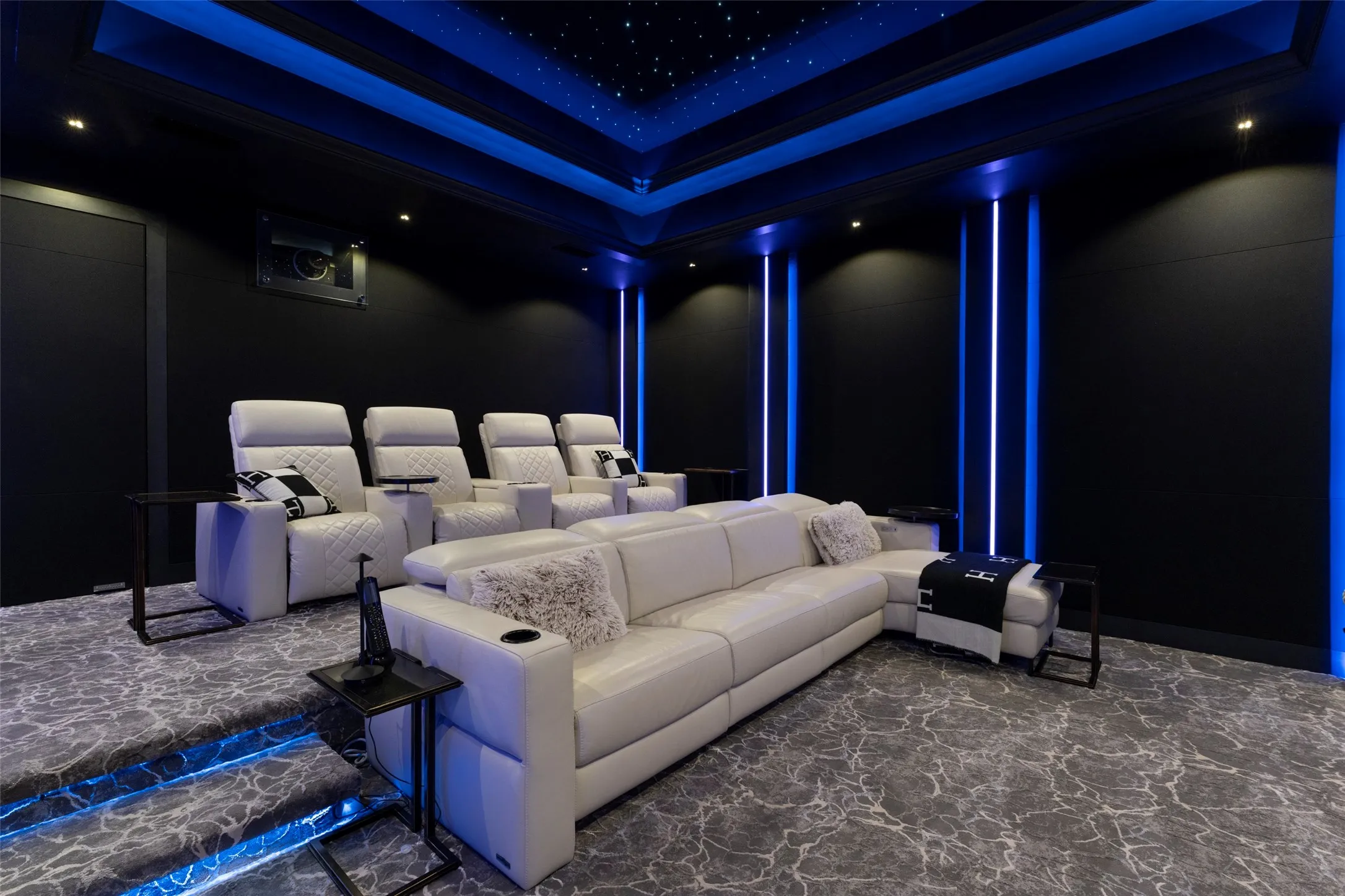 Media room is a movie watchers dream.