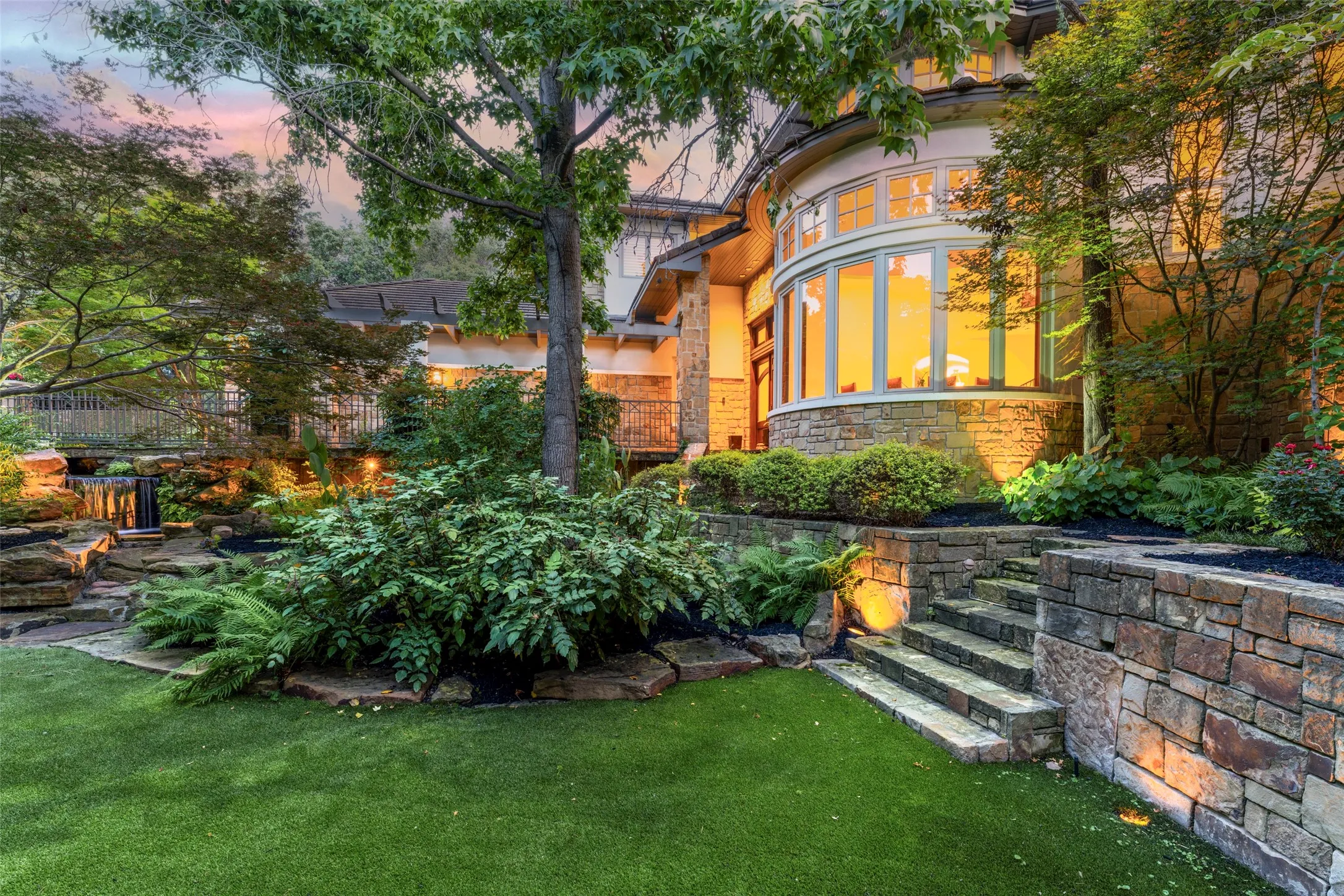 Beautiful natural setting on a premium 1 acre lot.