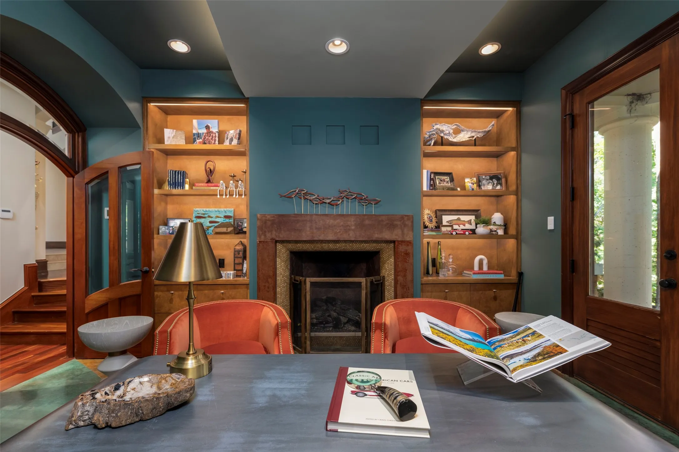 Enjoy a gas fireplace which is one of three found in
the home.