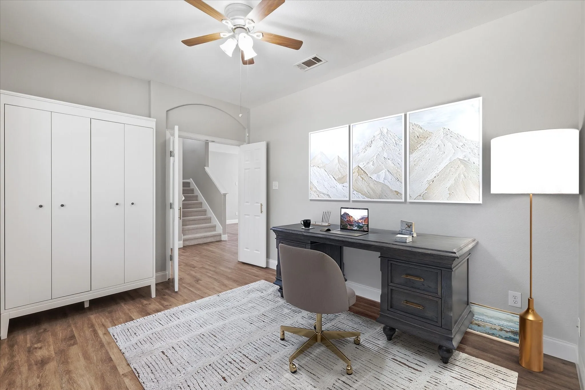Virtually staged office