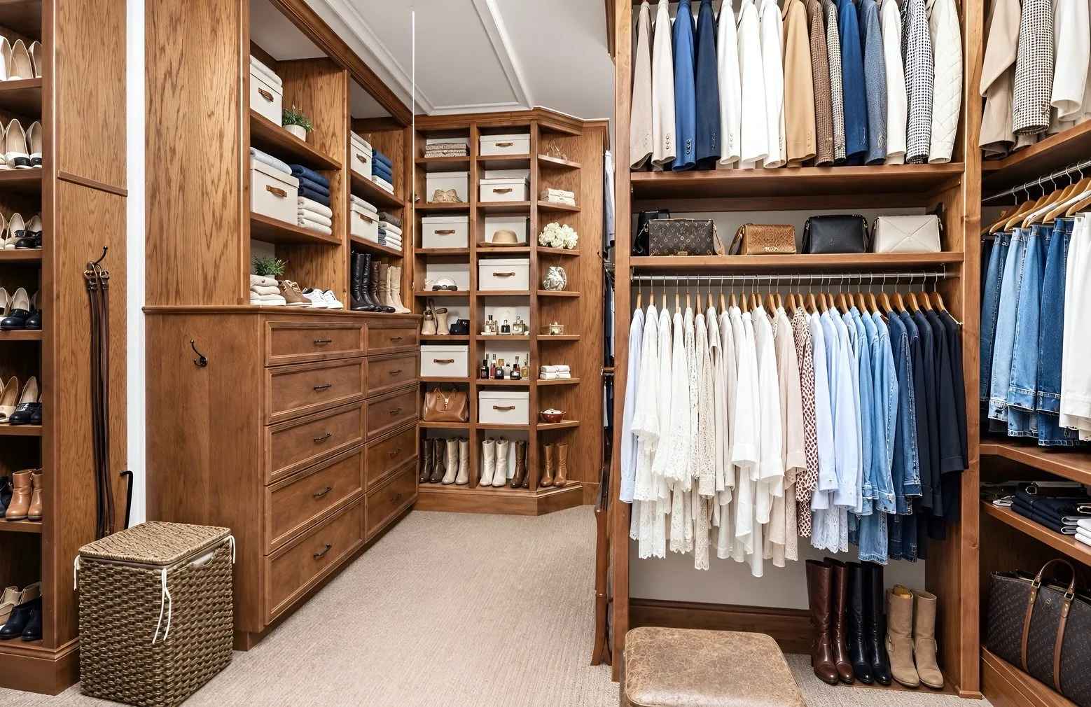 Primary Closet | Virtually Staged