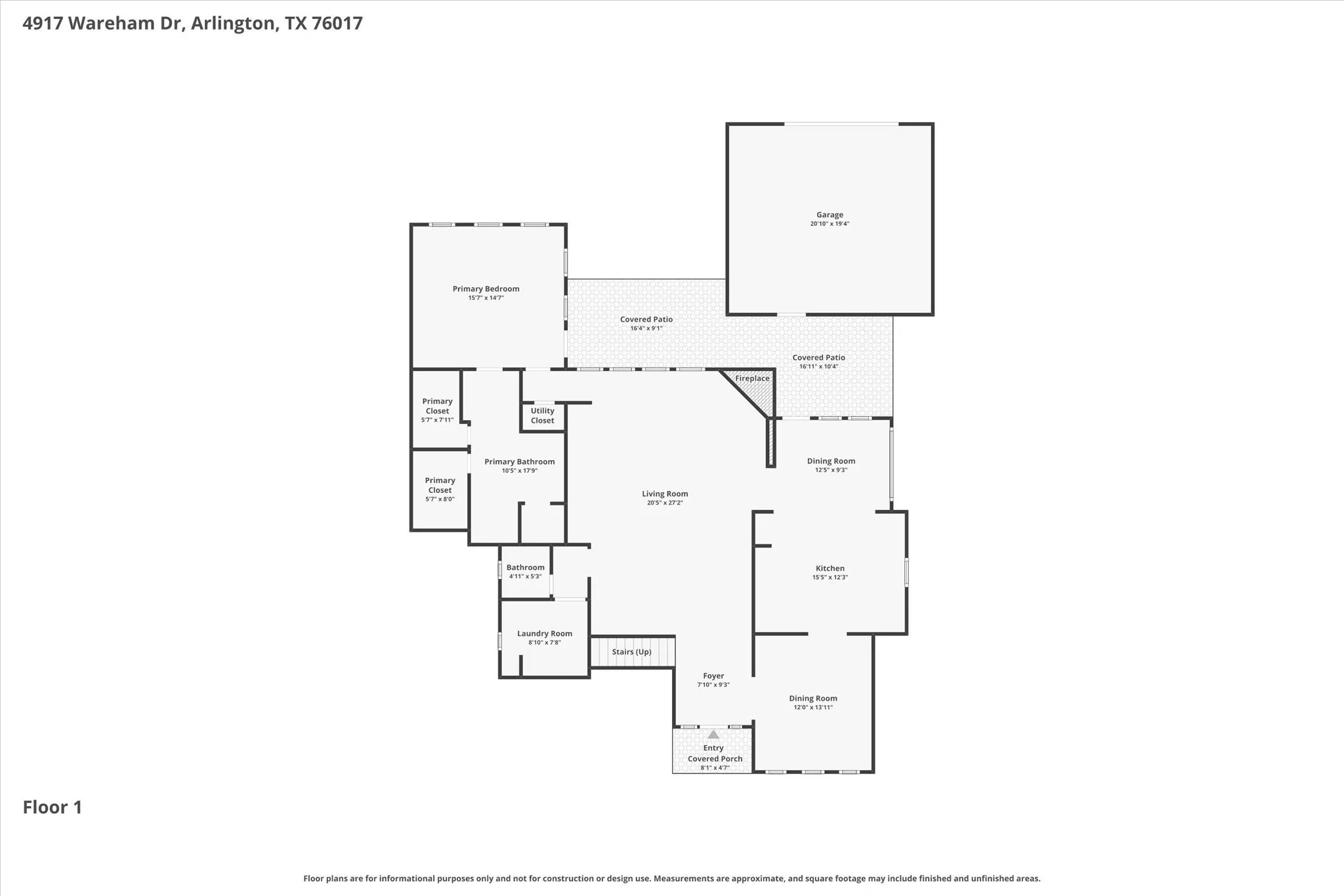 Floor plan of the first floor