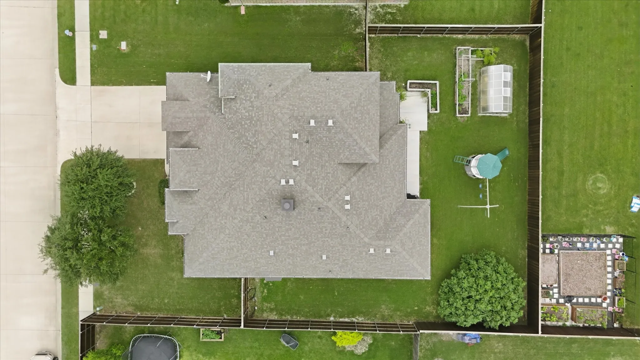 Aerial view of property