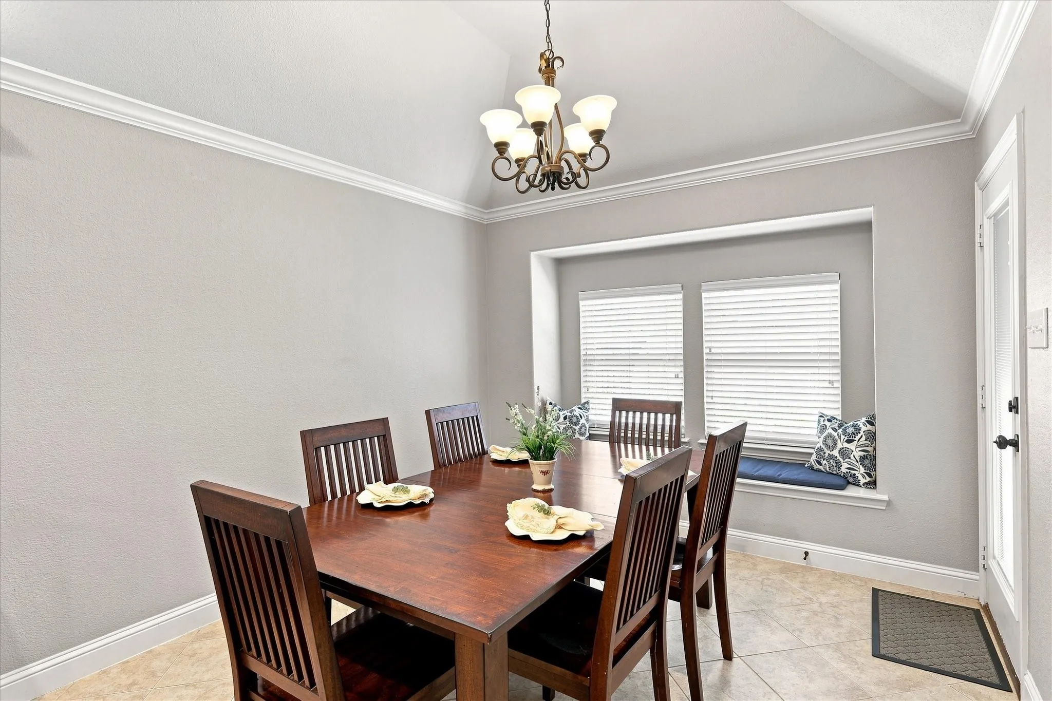Dining Area spacious for large tables and window seating