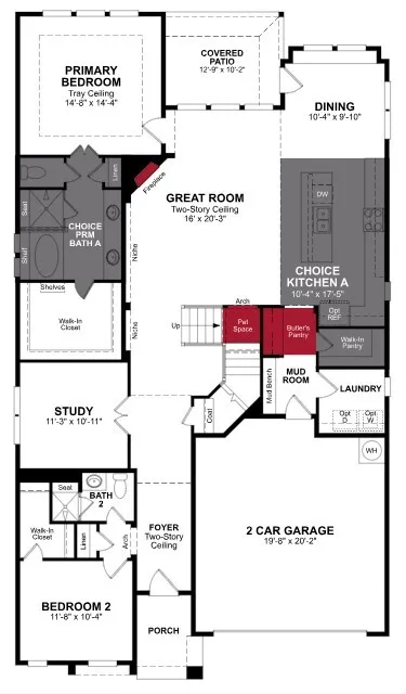 Beazer Homes Enclave at Legacy Hills Summerfield Floorplan.