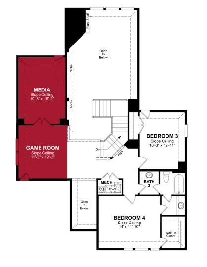 Beazer Homes Enclave at Legacy Hills Summerfield Floorplan.