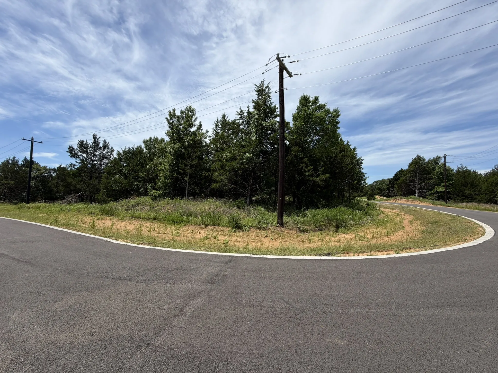 Northeast corner of lot