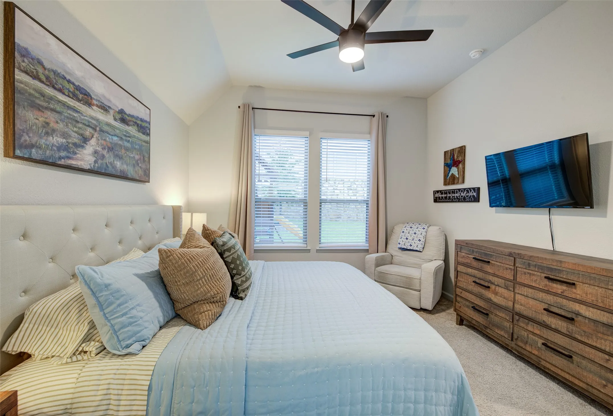 Large windows let in lots of natural light
