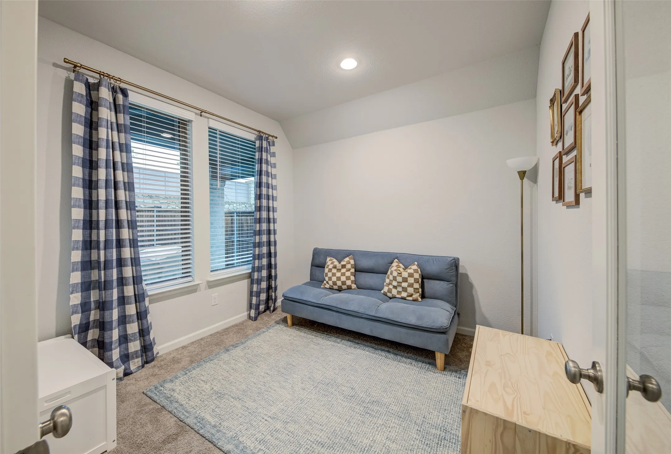 Flex space with large windows