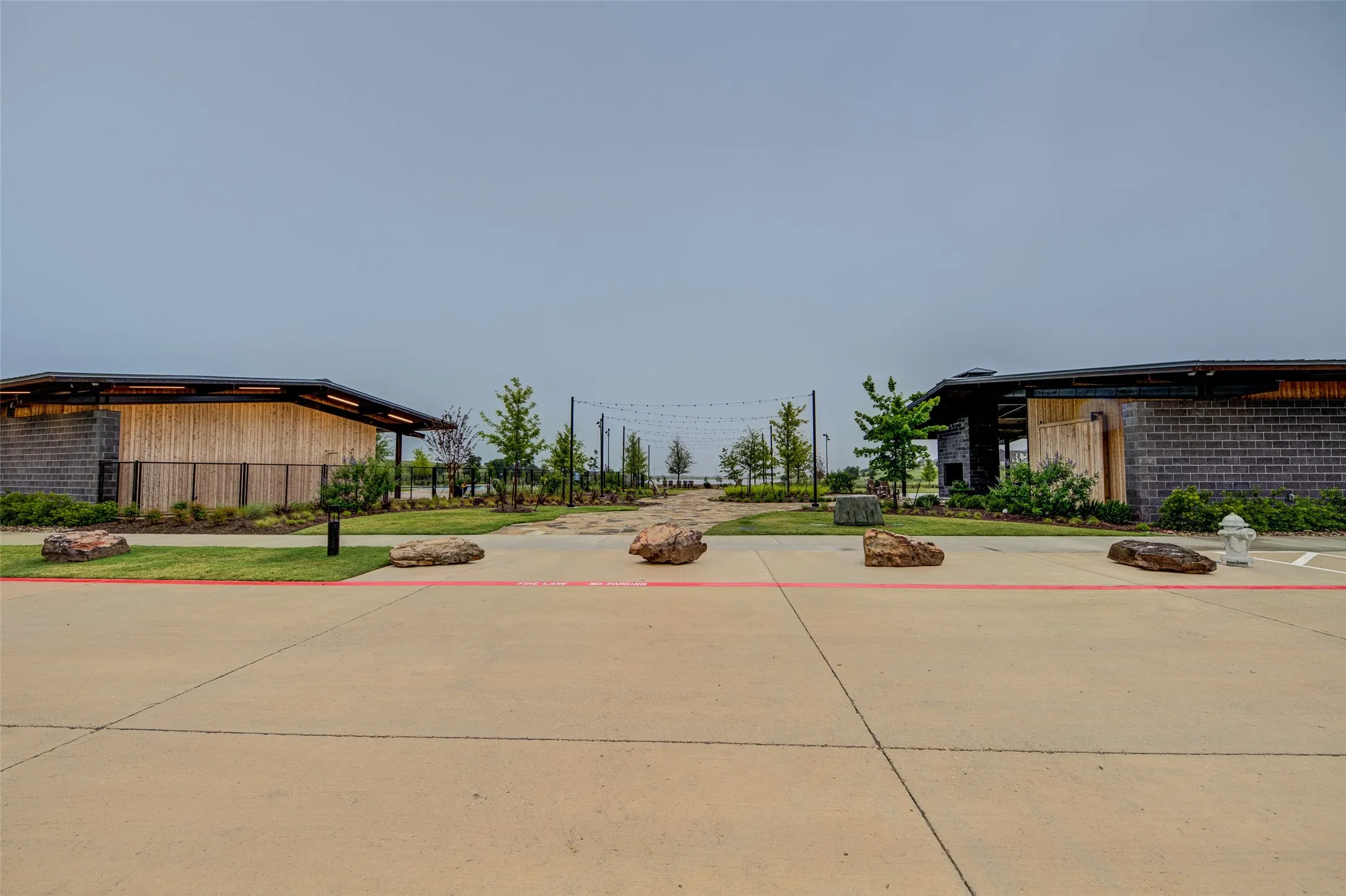 Beautiful view of the amenities center
