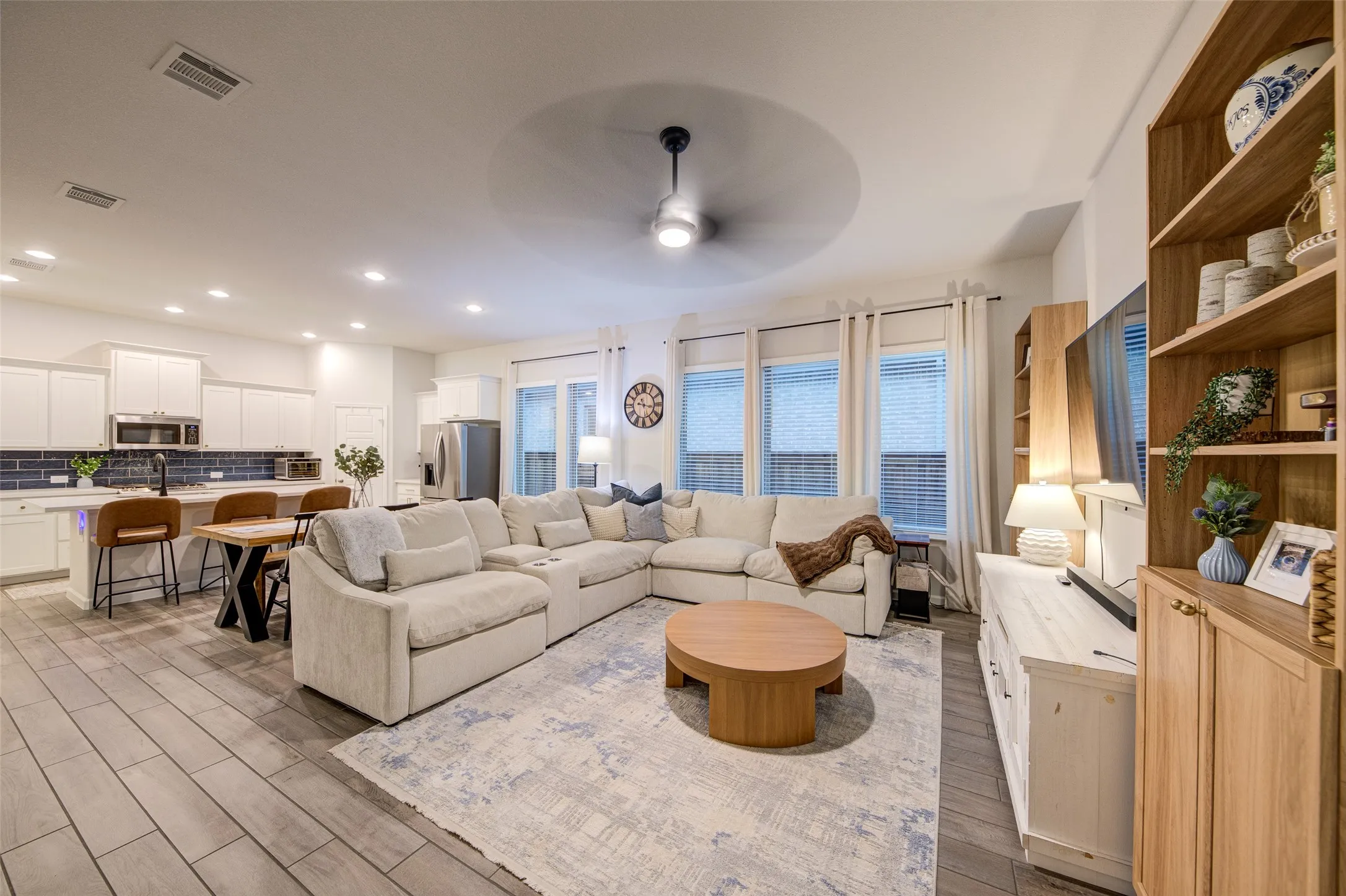 Another view of the open floor plan