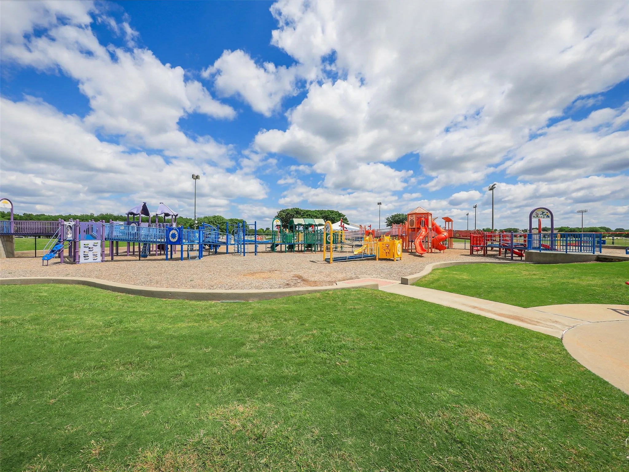 Playground with ramps at Celebration Park
